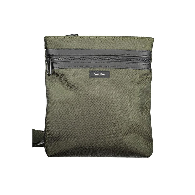 Green Polyester Shoulder Bag