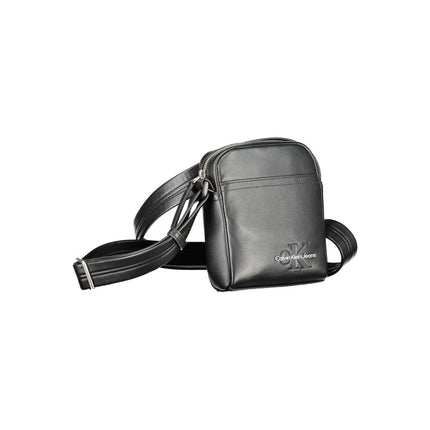 Black Polyethylene Shoulder Bag