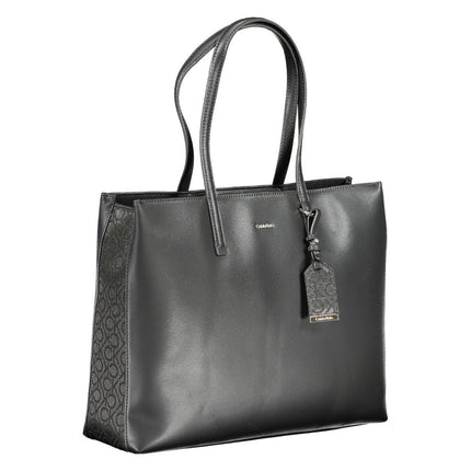 Black Polyester Handbag