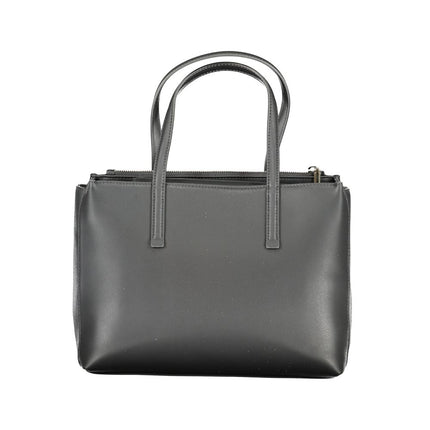 Black Polyester Handbag