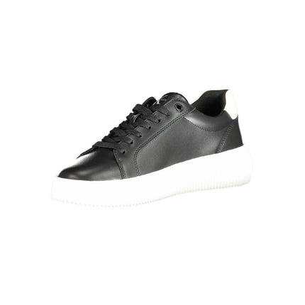 Black Polyester Sneaker