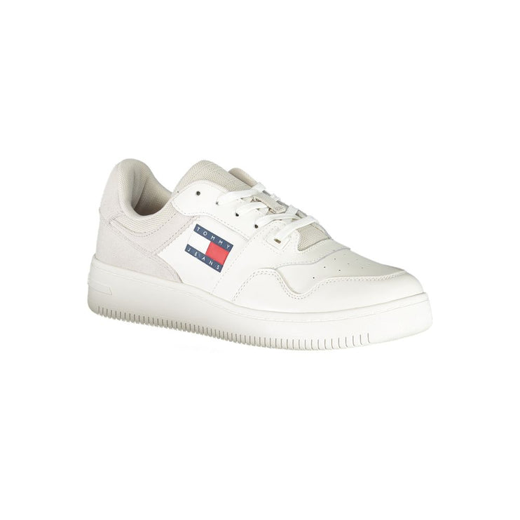 White Polyester Sneaker