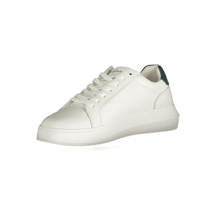 White Polyester Sneaker