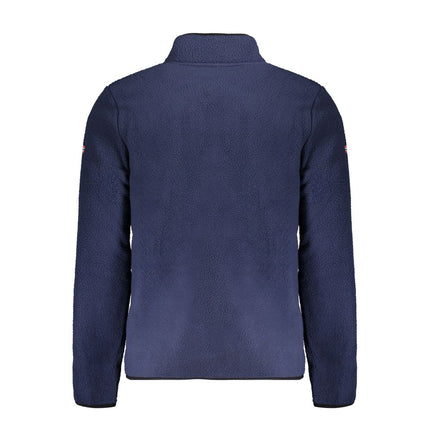 Blue Polyester Men Sweater