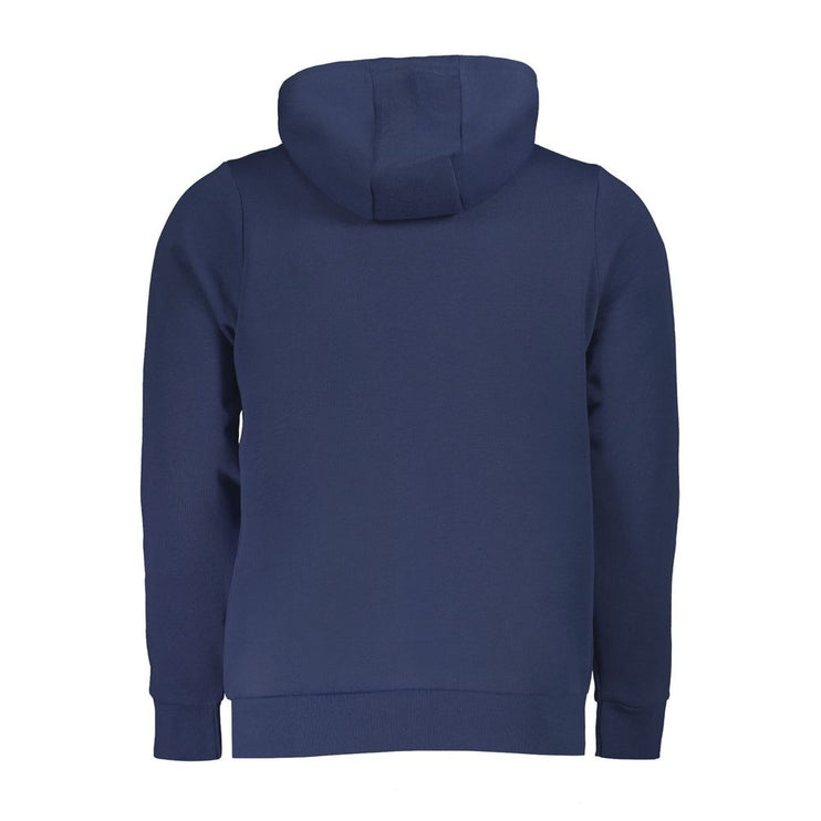 Blue Cotton Mens Hoodie