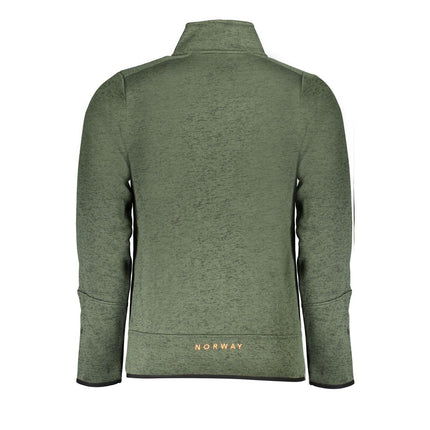 Green Polyester Men Sweater