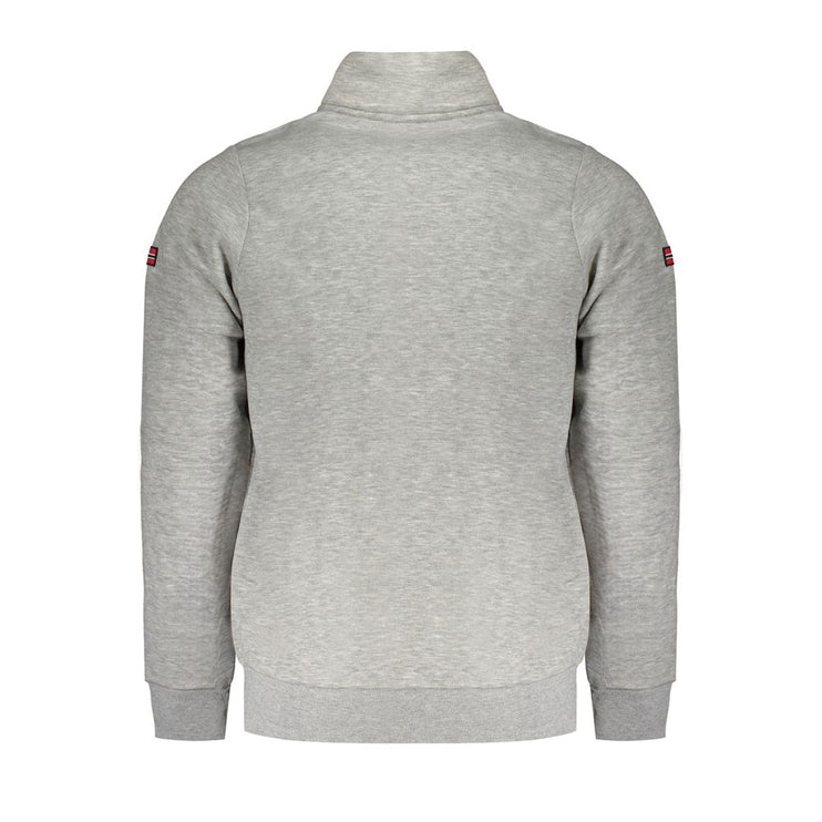 Gray Cotton Men Sweater