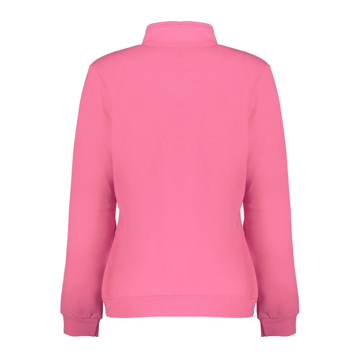 Pink Polyester Women Sweater