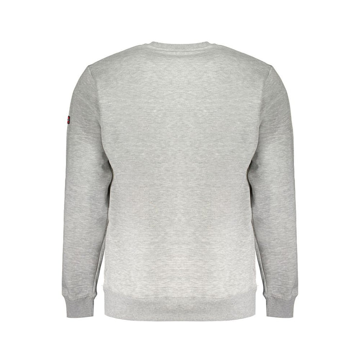 Gray Cotton Men Sweater