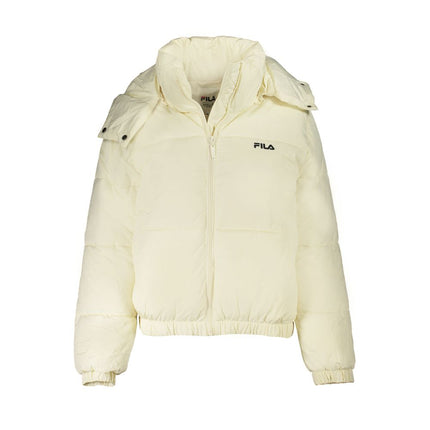 Beige Polyester Women Jacket