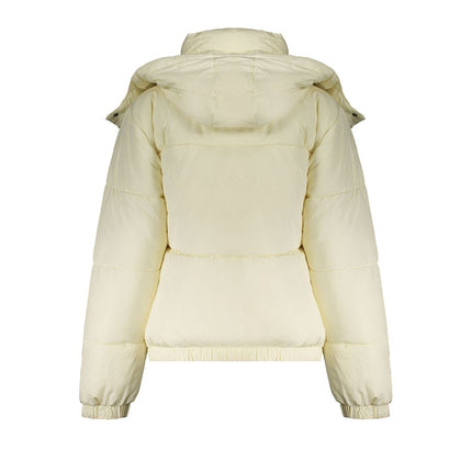 Beige Polyester Women Jacket