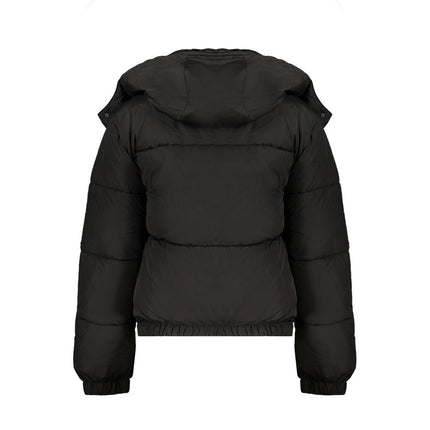 Black Polyester Women Jacket