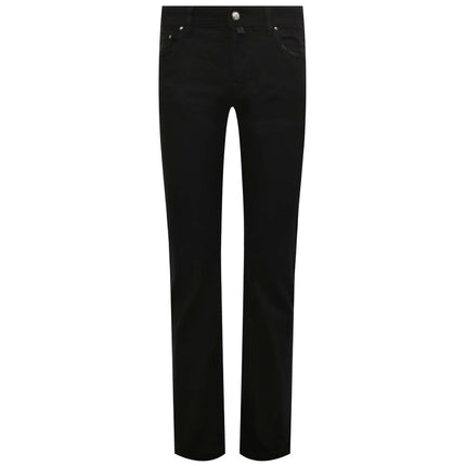 Black Cotton Jeans & Pant