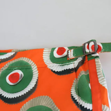 Orange Cupcake Beachwear Shorts Swimwear