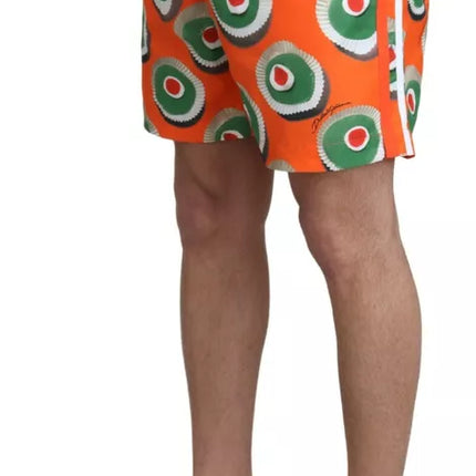 Orange Cupcake Beachwear Shorts Swimwear