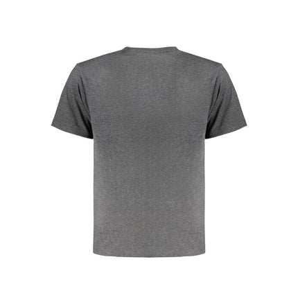 Gray Cotton Men T-Shirt