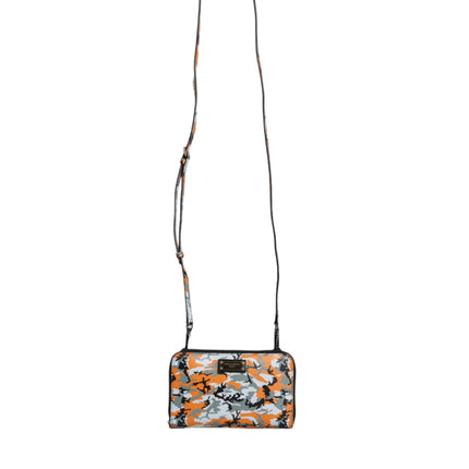 Multicolor Camouflage Leather Purse Cross Body Bag