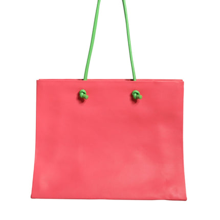 Pink Leather Weekend Wednesday Shopping Tote Bag