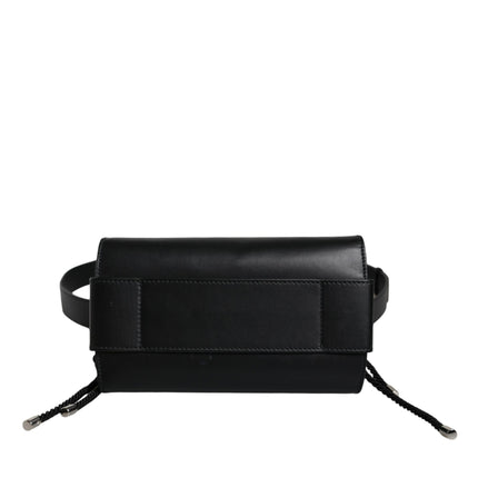 Black Leather Crossbody Strap Top Handle Bag