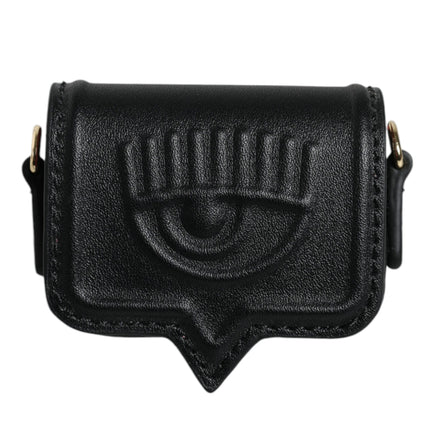 Black Smooth Calf Leather Eyelike Women Bag