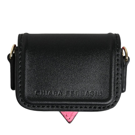 Black Smooth Calf Leather Eyelike Women Bag