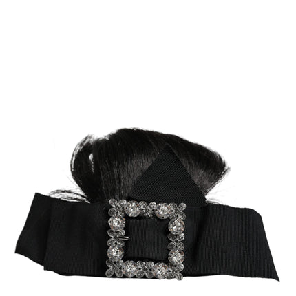 Black Hair Parrucchiera Crystal Headband Diadem