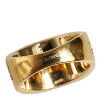 Gold Plated 925 Silver Clear Crystal Ring