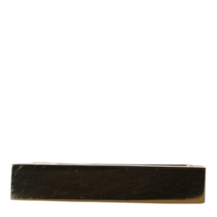 Gold Tone Brass Logo Branded Men Tie Clip Bar