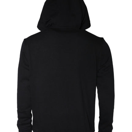 Black Medusa Print Cotton HoodiePullover Sweatshirt Sweater