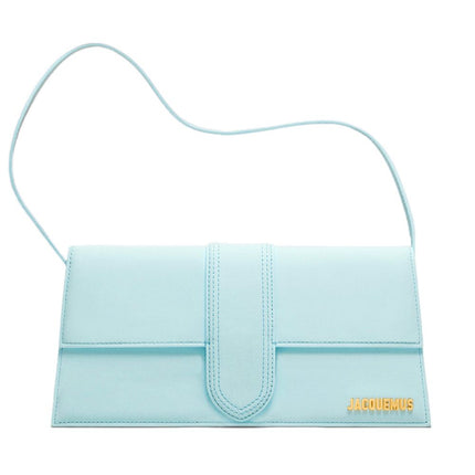 Borsa in pelle blu chiara