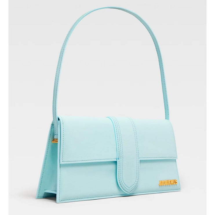 Borsa in pelle blu chiara