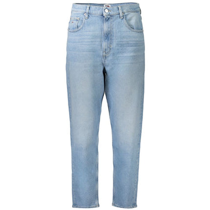 Lichtblauwe katoenen jeans en broek