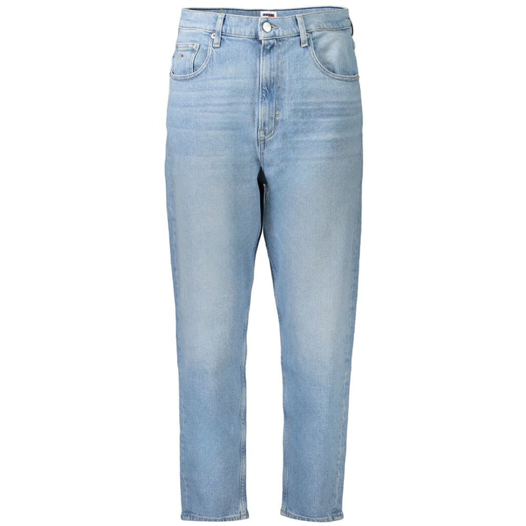 Jeans in cotone azzurro e pantalone