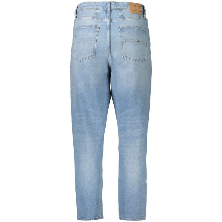 Jeans in cotone azzurro e pantalone