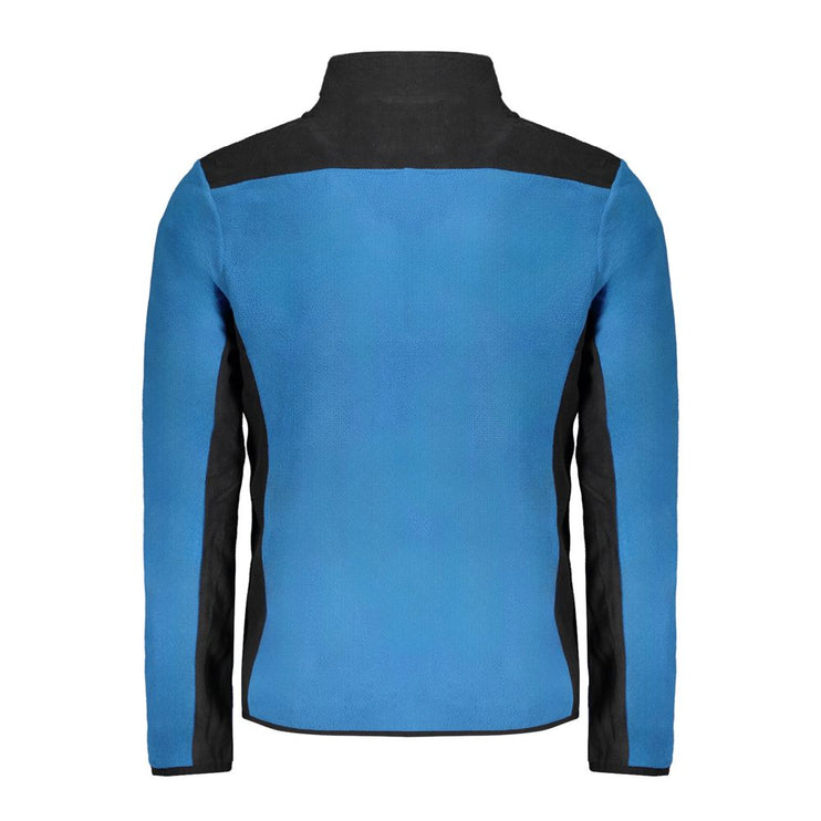 Blue Polyester Men Sweater