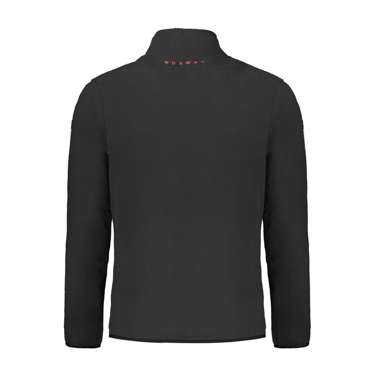 Black Polyester Men Sweater