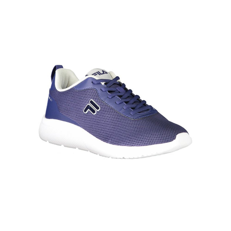 Blue Polyester Men Sneaker