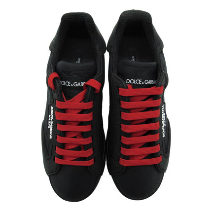 Black Polyester Sneaker