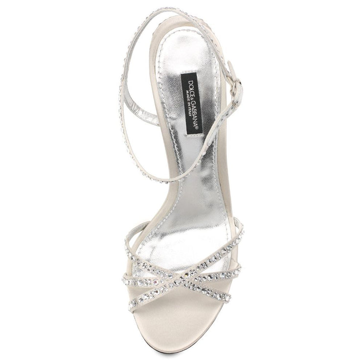 Gray Leather Di Calfskin Sandal