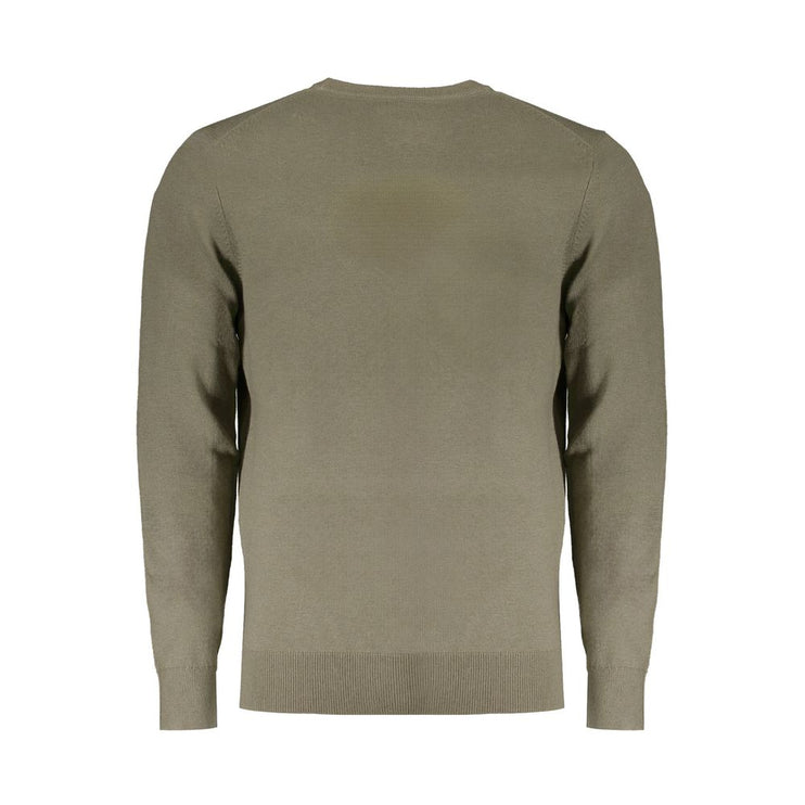 Green Wool Men Sweater