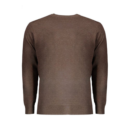 Brown Wool Men Sweater