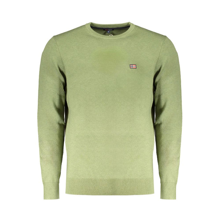 Green Wool Mens Sweater