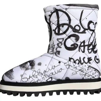 White Polyester Boot