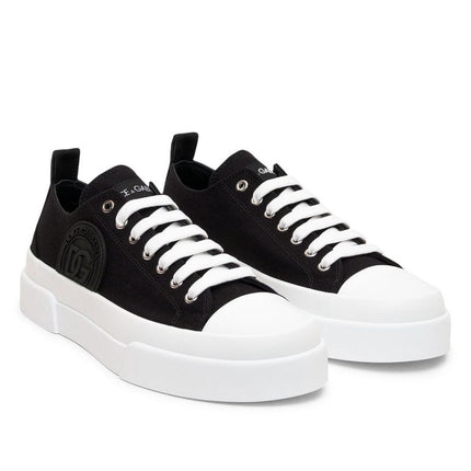 Black Cotton Sneaker