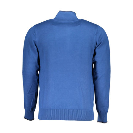 Blue Nylon Sweater