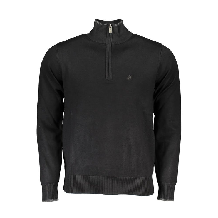 Black Nylon Sweater