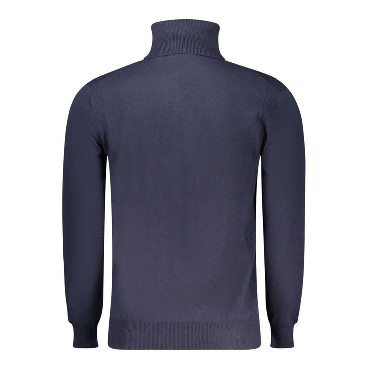 Blue Polyester Sweater