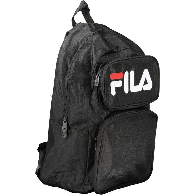 Black Polyester Backpack