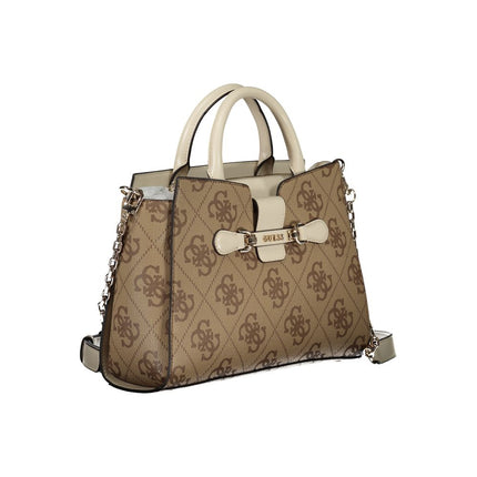 Beige Polyethylene Handbag