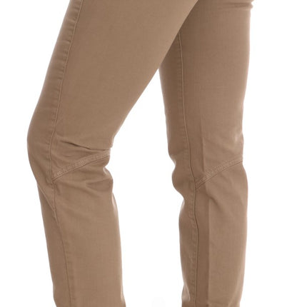 Beige Super Slim Fit Denim Delight